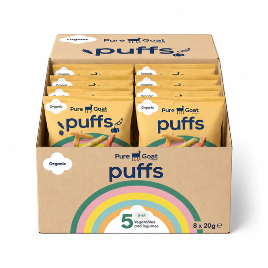 Хлібці &laquo;5 овочів та бобових&raquo; Pure Goat Company від 8 місяців 8х20г 006 фото